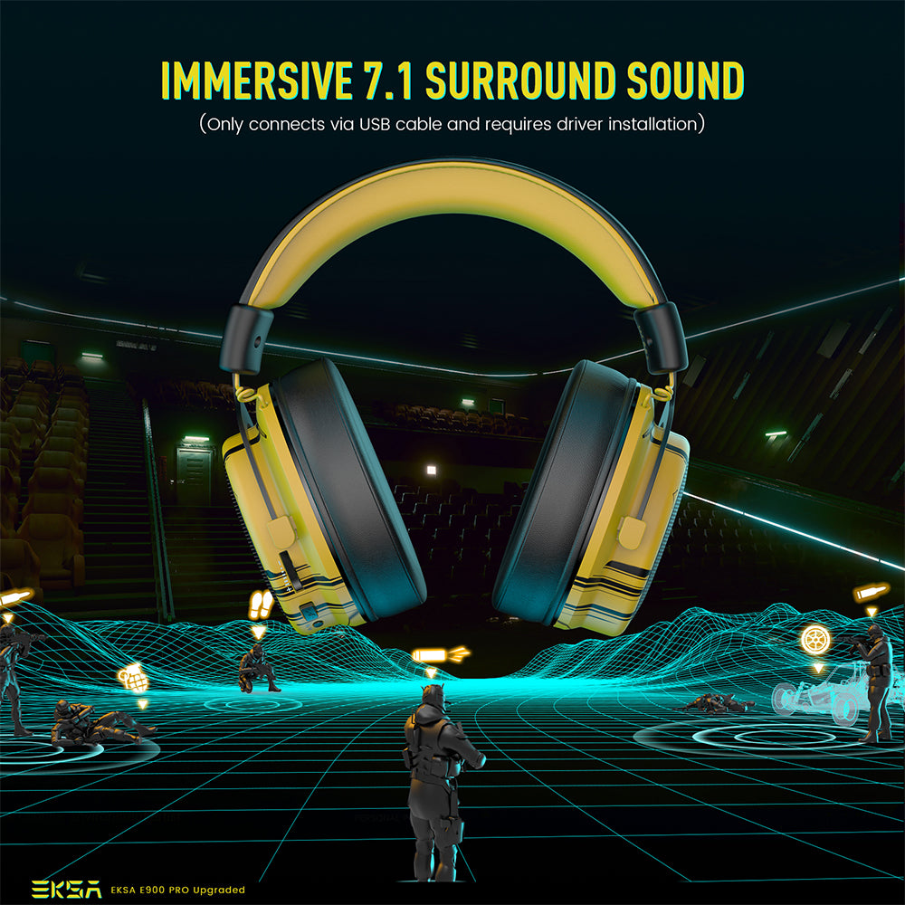 EKSA E900 Pro 7.1 Virtual Surround Sound Gaming Headset