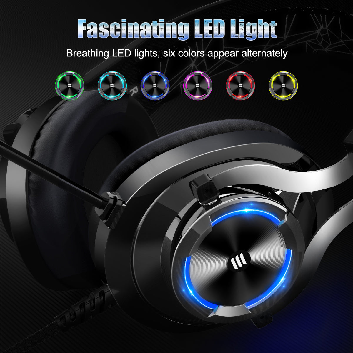 EKSA E3000 Gaming Headset with RGB light