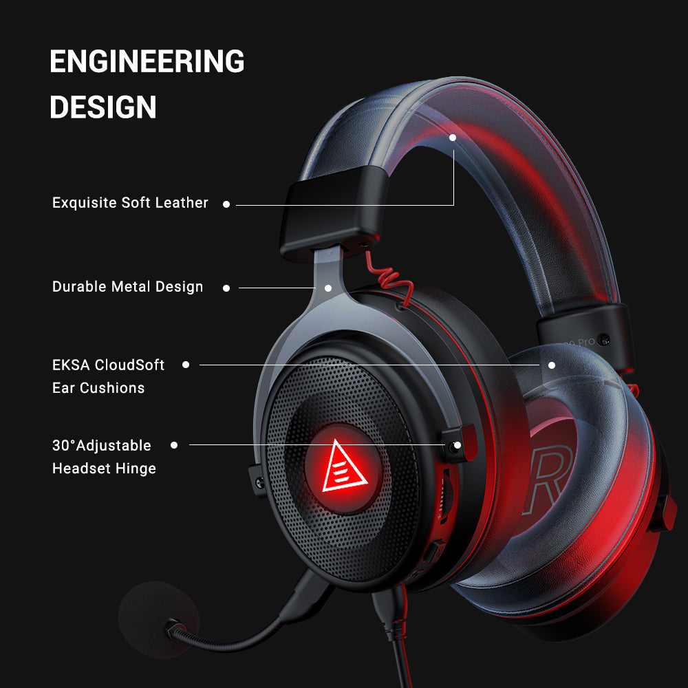 EKSA E900 Pro 7.1 Virtual Surround Sound Gaming Headset