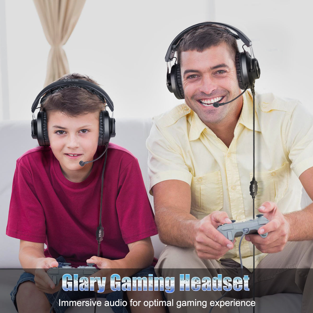 EKSA E3000 Gaming Headset with RGB light