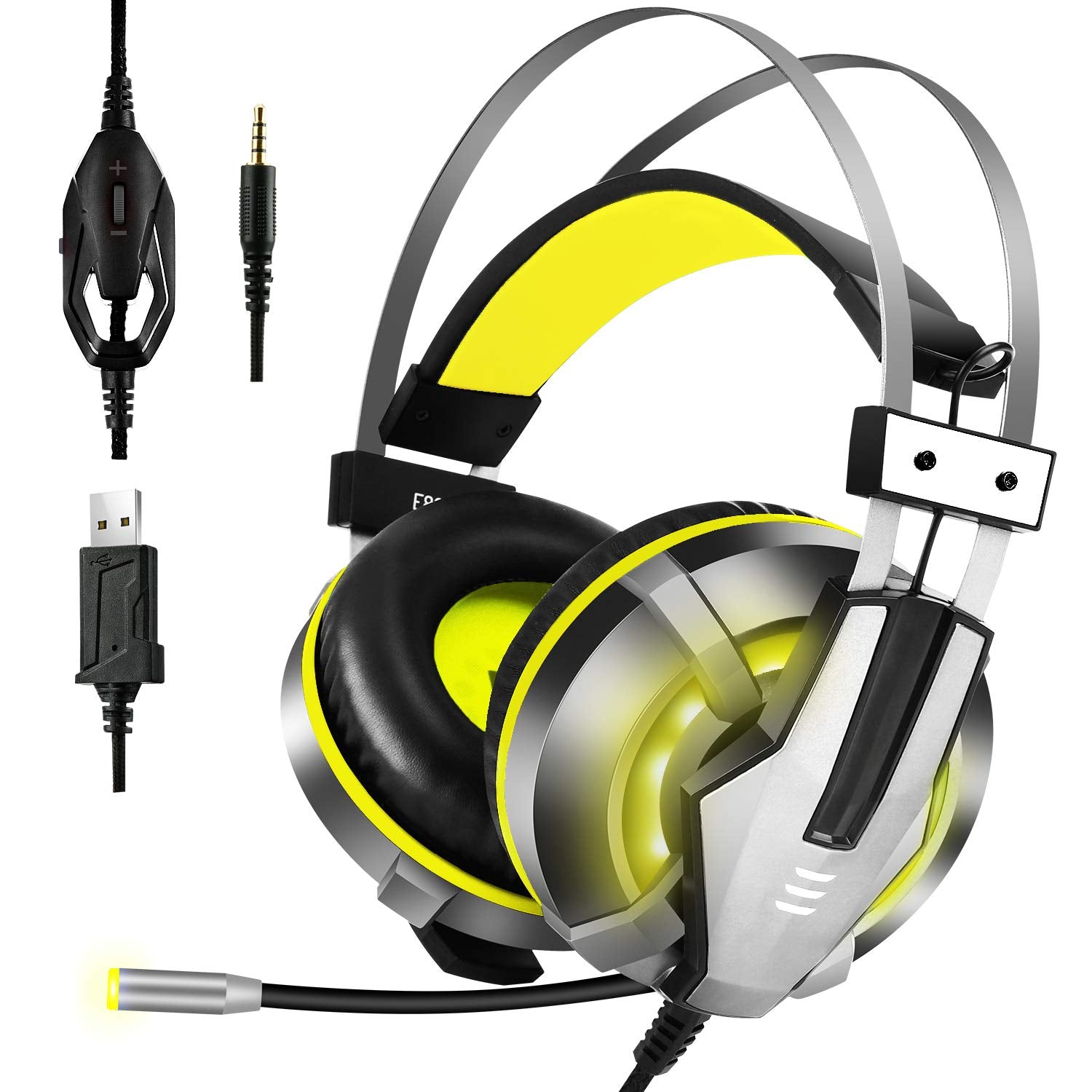 EKSA E800 Gaming Headset with LED light