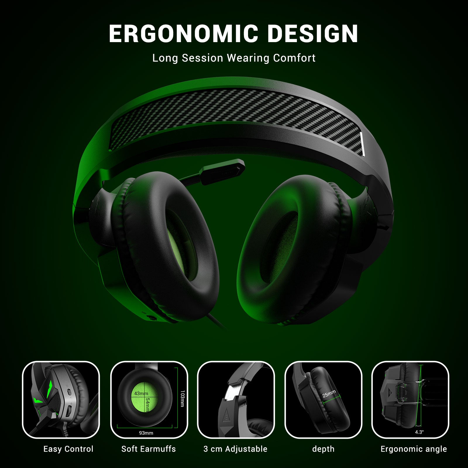 EKSA E7000 Fenrir Xbox Gaming Headset